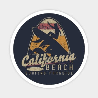 California Beach Surfing Magnet